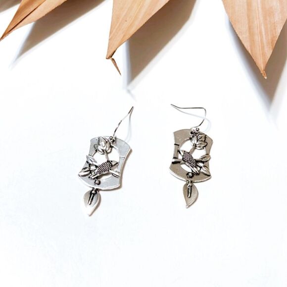 Boho bird earrings N366 - Picture 3 of 4